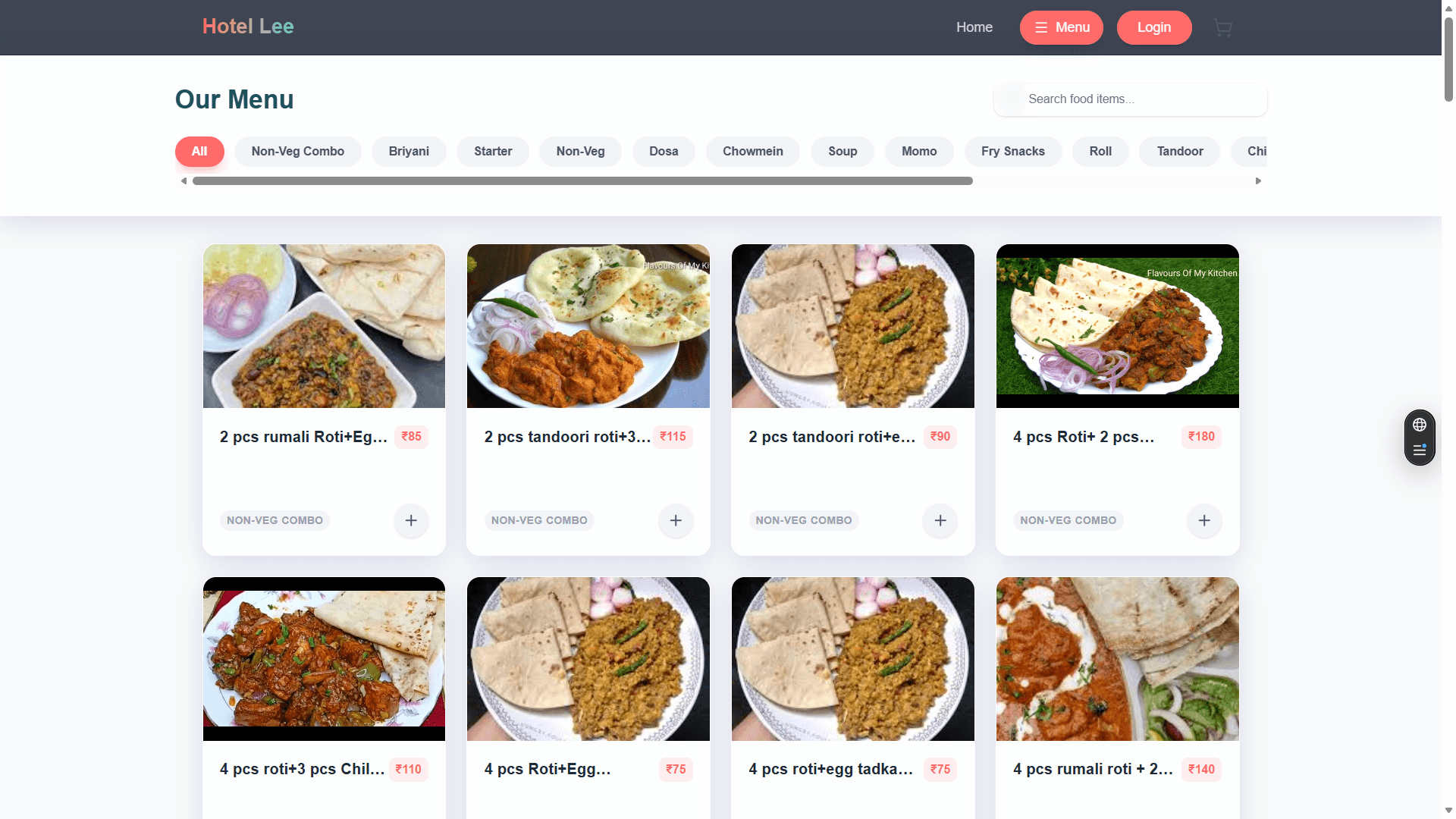 Hotel Lee Food Delivery screenshot 2